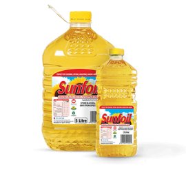 100% pure sunflower oil, extracted from the sunflower seed.
