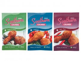Southern Crumbs available in 3 flavours (Garlic&Herb, Peri-Peri and Original)