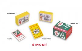 Sewing needles in different packages