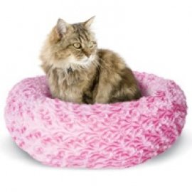  Catit Style Cat Donut Bed - Rosebud - Pink - Small - 40 cm dia. x 12.7 cm (16" dia x 5")