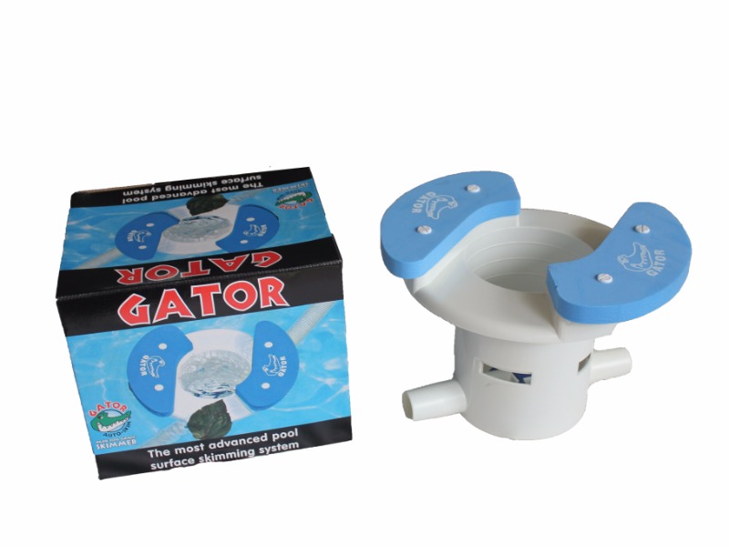 The Gator Auto-Skim is designed to remove the vast majority of floating debris from swimming pools