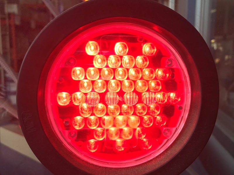 SuperDiode 12/24V 48 LED Tail Lights, Red/Amber/White.																