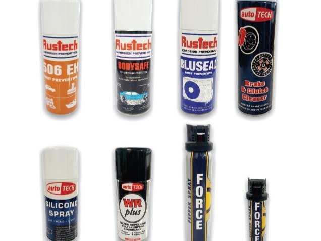 A range of rust preventives i.e. Rustech, Autotech a range of Lubricants and Cleaners.

Force – 